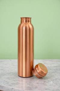 100% Copper <b>Water</b> <b>Bottle</b> Handmade Reusable Drinking <b>Bottle</b> with Leakproof Lid - Product Image 4