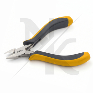 High Quality Flush <b>Cutter</b> 125mm With Spring Black Yellow Ergonomic Handles Non-Slip Grip Joint Box Jewelry Making Wire <b>Cutter</b> - Product Image 6