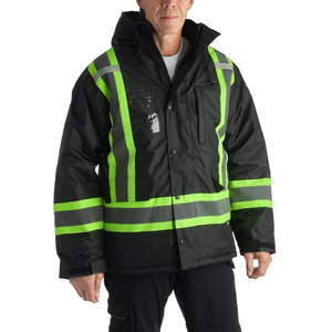 Vêtements de travail imperméables à haute visibilité réfléchissants pour la construction, vestes coupe-vent de sécurité pour la pluie - Product Image 6