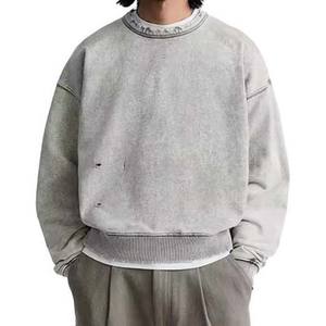 Sudadera con Capucha Extra Grande para Hombre, 100% Algodón, Nueva, Personalizada, de Moda, Sólida, para Invierno, 380 GSM, Estilo Vintage, Básica, de Pakistán - Product Image 2