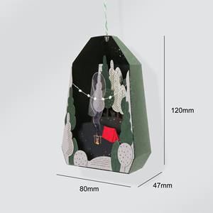 [4] Venta de fábrica colgante de papel para acampar, modelo 3D, juguete en miniatura, casa de muñecas, parque infantil - Product Image 2