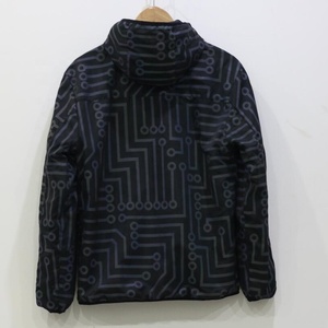 Men's Hooded Reflective Circuit Pattern Windbreaker <b>Jacket</b> Streetwear Geometric Print Zipper Closure Lightweight Autumn <b>Techwear</b> - Product Image 6