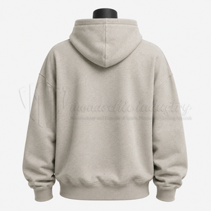 Sudadera con Capucha Oversize Personalizada de Algodón Grueso y Felpa, Estilo Pullover con Hombros Caídos, Ropa Urbana OEM ODM - Product Image 2