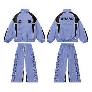 Ensemble survêtement coupe-vent et pantalon de survêtement en nylon détachable avec fermeture éclair pour homme, collection 2026 - Product Image 1