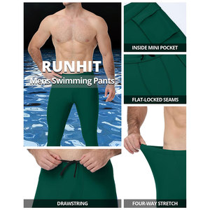 Legging de yoga extensible quadridirectionnel pour homme, respirant, léger, antibactérien, respectueux de la peau, durable, coupe ajustée, pour l'extérieur - Product Image 3