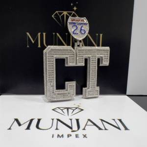 Colgante de Lujo para Hombre, Estilo Hip Hop, con Diamantes VVS, Nombre Personalizado, Joyería Fina para Fiesta, Certificado IGI, Colgantes y Dijes Finos - Product Image 2