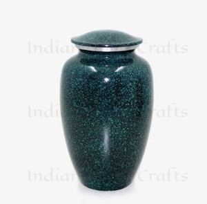 Urna Funeraria de Aluminio Hecha a Mano para Cenizas Humanas, Urna Portátil Grabada con Tapa, Recuerdo Floral, Decoración para el Hogar - Product Image 2
