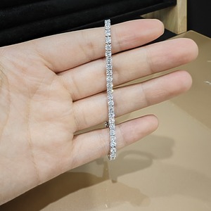 Top Selling Classic Moissanite Tennis <b>Bracelet</b> for Women Fine Jewelry with Luxury Wedding Party Design Available For Sale - Product Image 4
