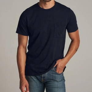 Organic Cotton Mens Tshirts Short Sleeve <b>T</b>-<b>shirt</b> for Men Crew Neck Men's <b>Pocket</b> <b>T</b>-<b>shirts</b> Custom <b>T</b>-<b>shirt</b> Oversized - Product Image 5