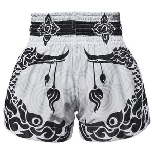 Shorts de boxe Muay Thai haut de gamme, shorts d'entraînement en satin personnalisés, style thaïlandais, unisexe, vêtements de sport d'arts martiaux, OEM - Product Image 4