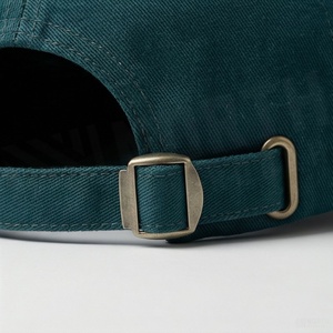 Casquette de baseball unisexe 6 panneaux en sergé de coton couleur unie, ajustée, taille adulte 58-60CM - Product Image 6