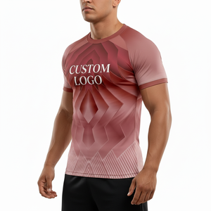 Rash Guard <b>for</b> Gym Training <b>Men</b> Customized Color MMA <b>Compression</b> <b>Shirt</b> Short Sleeve Athletic Base Layer Running Cycling - Product Image 1