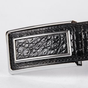Vente en gros de ceintures de créateur personnalisées de luxe de haute qualité en cuir d'alligator véritable pour homme de 120cm de longueur ceinture chaude pour hommes - Product Image 2