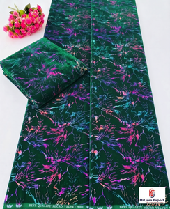 Premium Multicolor Foil Velvet Printed Fabric for Dresses Apparel Fashion Wear Home Decor Custom OEM - Product Image 6