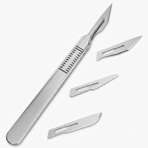 Professional No. <b>3</b> Surgical Scalpel Detachable Handle Long-Lasting Steel Blade Holder Easy Grip Manual Power by optitech - Product Image 1