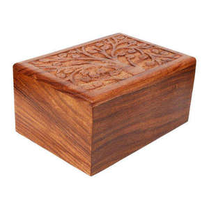 Boîte en bois sculptée à la main en bois de manguier massif, boîte à bijoux en bois pour cadeaux, vente en gros d'usine au meilleur prix, boîte cadeau en bois - Product Image 3