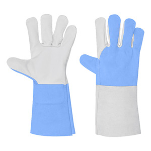 Guantes de Soldadura TIG de Cuero Vacuno y Piel de Vacuno con Grano, Certificación CE, Antiestáticos, con Puño de Seguridad, Alto Rendimiento, Protección Personal - Product Image 4