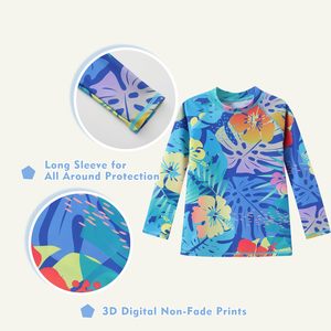 Logo Sublimation Wholesale Fitness Swim Shirts Printed <b>Long</b> <b>Sleeves</b> for <b>Men</b> O-Neck Casual <b>Top</b> Regular Fit - Product Image 3