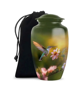 Wholesale Metal Cremation Urns for Adult Human Ashes Modern Design Funeral Supplies Casket <b>Memorial</b> <b>Keepsake</b> - Product Image 1
