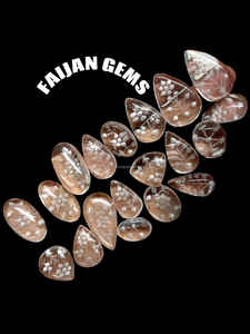 พลอยควอตซ์ขัดเรียบ100% ใสเป็นธรรมชาติอัญมณีหลวมขัดเงาเรียบสำหรับแกะสลักด้วยมือของบุคคลที่สาม - Product Image 5