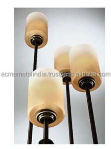 Lámpara de pie de cuatro luces en metal duradero con acabado de bronce oscuro, perfecta para decoración de dormitorio y sala de estar de lujo - Product Image 3