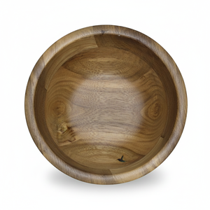 Bol de service à salade en bois de luxe, très demandé, avec design personnalisé, finition marron légère, idéal pour mariages, anniversaires et usage en cuisine - Product Image 3