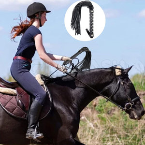 Fouets d'équitation légers de qualité supérieure, tailles personnalisées, vente en gros, en cuir véritable, fabriqués au Pakistan - Product Image 5
