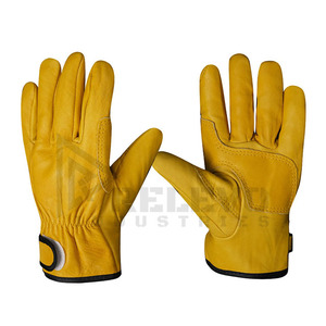 Guantes de Soldadura de Cuero Resistentes al Calor, Guantes de Seguridad Industriales para Taller y Construcción, Venta al Por Mayor - Product Image 2