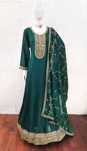 Soie lourde exquise Shalwar Kameez Micro soie intérieure marge de couture supplémentaire Dupatta confort de luxe pour les occasions de fête indiennes - Product Image 5