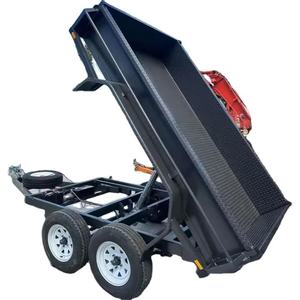 Compre Remolque Agrícola de Alta Calidad de 4 Ruedas y 3-10 Toneladas, Remolque Hidráulico de 2 Ruedas para Tractor - Product Image 2
