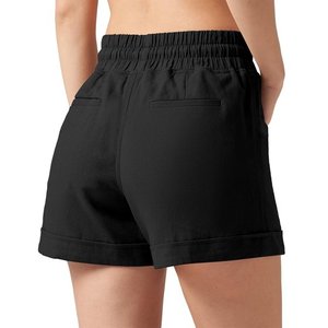 Summer Bermuda Shorts Women Casual Mid Waist Teens Girl Breathable Quick Dry <b>Elastic</b> Waist 100% Cotton Sporty Running Beach - Product Image 3