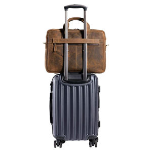 Sac à main pour ordinateur portable en cuir véritable pour hommes d'affaires, couleur chocolat, sac messager pour ordinateur portable, sac à bandoulière pour ordinateur portable - Product Image 3