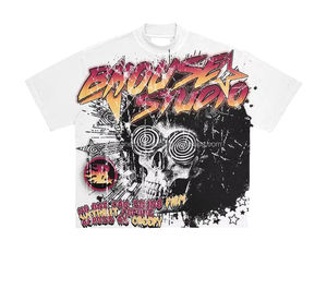 Camiseta desgastada lavada vintage de gran tamaño recortada al por mayor para hombre hecha en Sialkot - Product Image 1