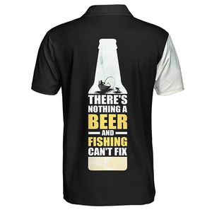 Wholesale Customized Button Quick Dry Long Sleeve Men's Spandex/Polyester Fishing Polo <b>Shirt</b> UPF 50 Anti-Bacterial Breathable - Product Image 1