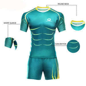 Uniforme de Rugby Personalizado para Adultos, Manga Corta, Ropa Deportiva Transpirable de Secado Rápido para Hombres, para Entrenamiento y Partidos Profesionales - Product Image 3