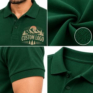 Men's <b>Black</b> Short Sleeve <b>Polo</b> <b>Shirt</b> Solid Color Button Collar Casual Top Summer Men's Business Casual <b>T</b>-<b>shirt</b> Customized - Product Image 6