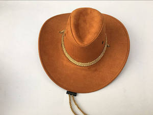 Sombrero Vaquero de Cuero Genuino Hecho a Mano, Estilo Occidental, para Hombres y Mujeres, Uso Casual y al Aire Libre - Product Image 1