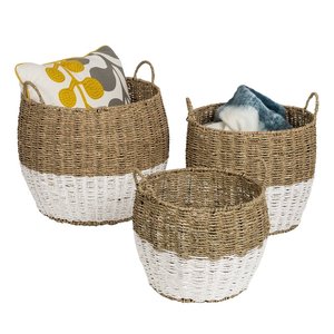 Panier en jacinthe d'eau de qualité supérieure, écologique, pour le rangement domestique, fait main, fournisseur du Vietnam - Product Image 6