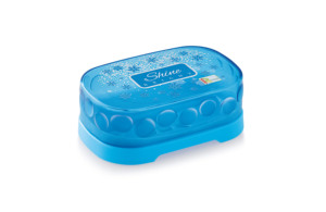Modern Plastic Soap Dish With Lid In The Stars Design Anti Slip <b>Bath</b> Accessory Pink Color - Product Image 2