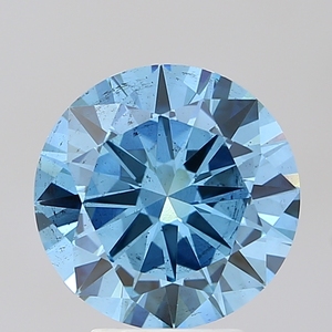 Diamante Cultivado en Laboratorio de Corte Redondo de 4.01 Ct, Azul Intenso SI1, Certificado IGI, Diamante Suelto CVD al por Mayor para la Fabricación de Joyas - Product Image 1