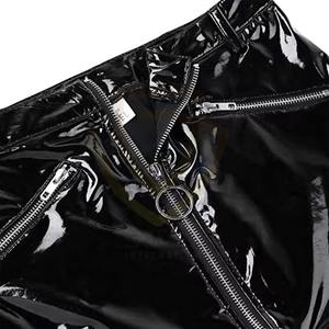 กระโปรงหนังเอวสูงทรงใหม่ปี 2026 สำหรับผู้หญิง กระโปรงหนัง PU ยาวปานกลาง ทรงเข้ารูปพร้อมดีไซน์ผ่าข้าง - Product Image 3