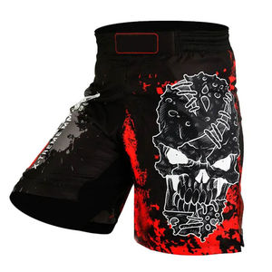 Vêtements d'arts martiaux de qualité supérieure, shorts MMA personnalisés unisexes, imprimés par transfert thermique, extensibles, séchage rapide, respirants pour la boxe - Product Image 4