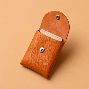 HINDVANTA GLOBAL Luxury Customized Small 6 Inch Organic Leather <b>Card</b> <b>Holder</b> Coin Pouch Button Unisex <b>Wallet</b> 40mm Thick - Product Image 2