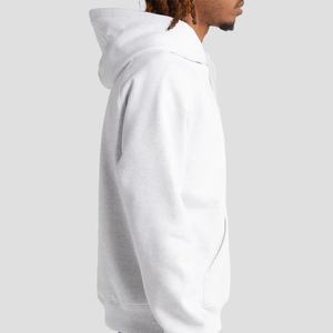 Sweat à capuche surdimensionné en molleton épais 100 % coton blanc uni personnalisé, respectueux de l'environnement, pour l'hiver, avec manches raglan - Product Image 3