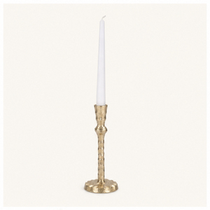 Support de bougie conique en métal martelé doré de luxe, design antique, en laiton, pour centre de table de mariage - Product Image 5
