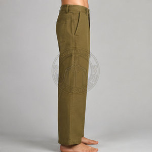 Pantalon Militaire Américain Premium en Toile Robuste Légère Coupe Droite Décontractée Taille Sûre Écologique - Product Image 3