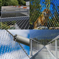 Approvisionnement direct en usine Fil de jeu Clôture de ferme Cage à oiseaux Soudé en acier inoxydable Maille de zoo Filet de clôture Fil d'acier inoxydable pour mur