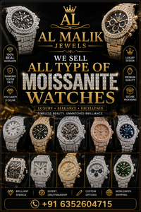 Reloj de Lujo con Moissanita, Diseño Completamente Cubierto de Diamantes, Pasa Prueba de Diamantes, Movimiento de Cuarzo, Estilo Hip Hop, Despliegue de Acero Inoxidable, Resistente al Agua 30M - Product Image 2