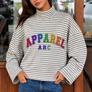 Sweat-shirts à capuche décontractés pour femmes, avec appliques brodées en tissu vintage personnalisées, épaules tombantes, multicolores, avec patchs - Product Image 2