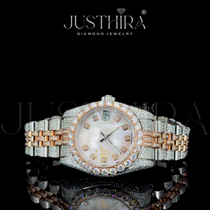 Reloj de Lujo Personalizable para Hombre, Estilo Hip-Hop, Correa de Acero Inoxidable, Esfera Rectangular de 41 mm, Diamantes Moissanite VVS Mixtos, Movimiento de Cuarzo SEIKO - Product Image 2